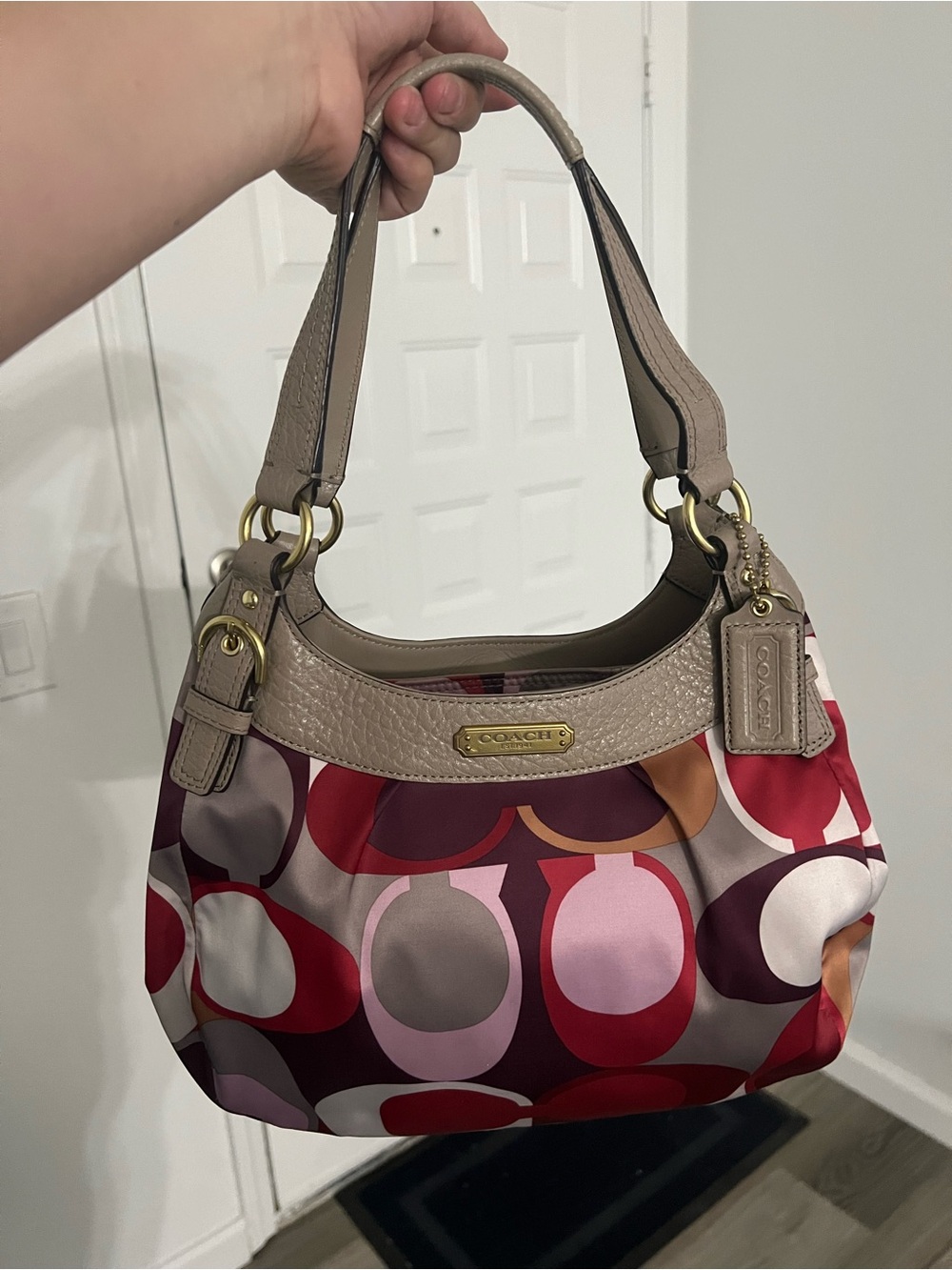 Coach Soho Scarf Print Hobo Bag